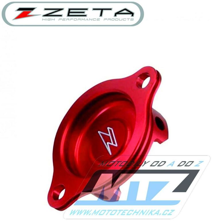 Obrázek produktu Víko olejového filtru - ZETA ZE90-1033 - Honda CRF150R / 07-21 - červené ZE901033