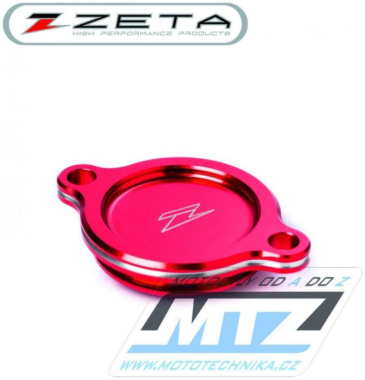 Obrázek produktu Víko olejového filtru ZETA - Kawasaki KXF450+KX450 / 16-22 - červené (viko-filtru-ze90-1183) ZE901183