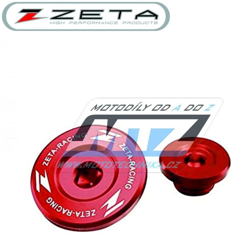 Obrázek produktu Zátky motoru - ZETA ZE89-1230 - Kawasaki KXF450 / 09-18 + KX250 / 19 + KXF250 / 11-18 + KLX450R / 08-15 - červené