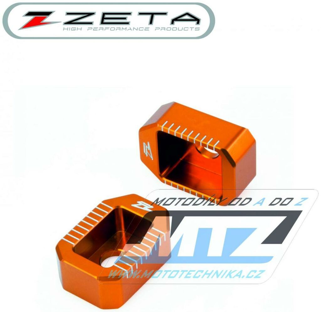 Obrázek produktu Dorazy osy zadního kola ZETA ZE93-5437 - KTM 65SX / 98-14 - oranžová ZE935437
