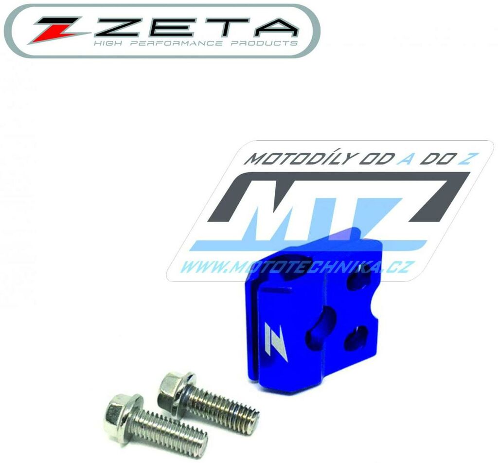 Obrázek produktu Držák přední brzdové hadice ZETA ZE92-4107 - modrý ZE924107