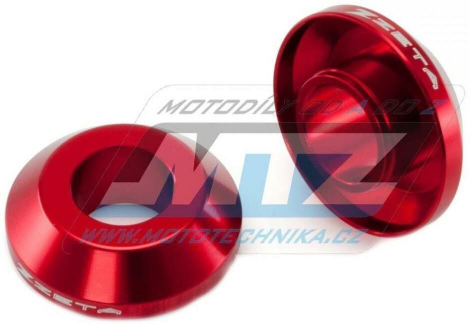 Obrázek produktu Kryty osy (rozpěrky) zadního kola ZETA Fast Spacer - ZETA ZE93-2302 - Suzuki RMZ250 / 04-18 + RMZ450 / 08-18 - červené