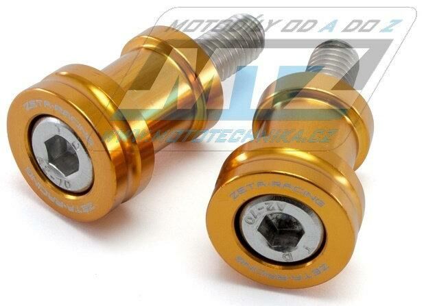 Obrázek produktu Rolny zadní kyvné vidlice pro stojan - závit M8 - ZETA ZS93-1104 - zlaté ZS931104