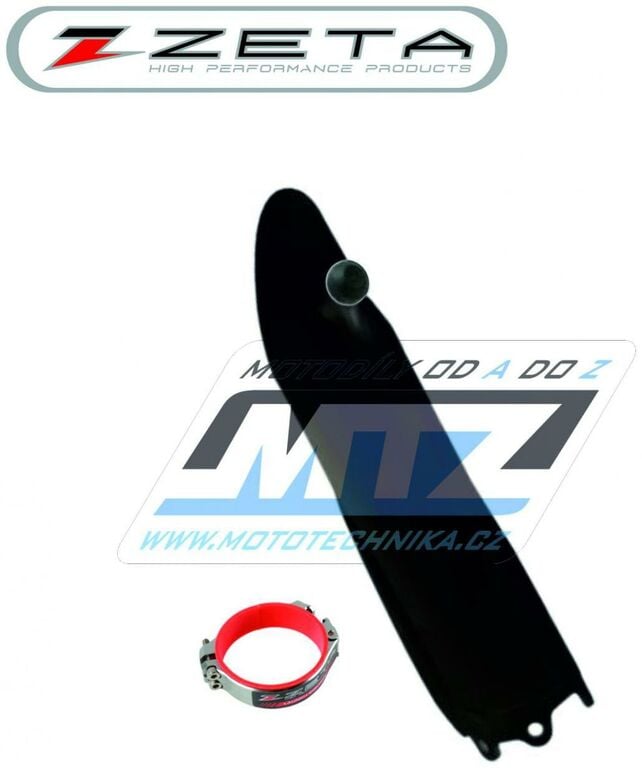Obrázek produktu Kryt vidlice + pomocník startu &quot;Launch Control&quot; - ZETA ZE89-7221 - Suzuki RMZ250 / 07-22 + RMZ450 / 08-22 - černý (1strana)