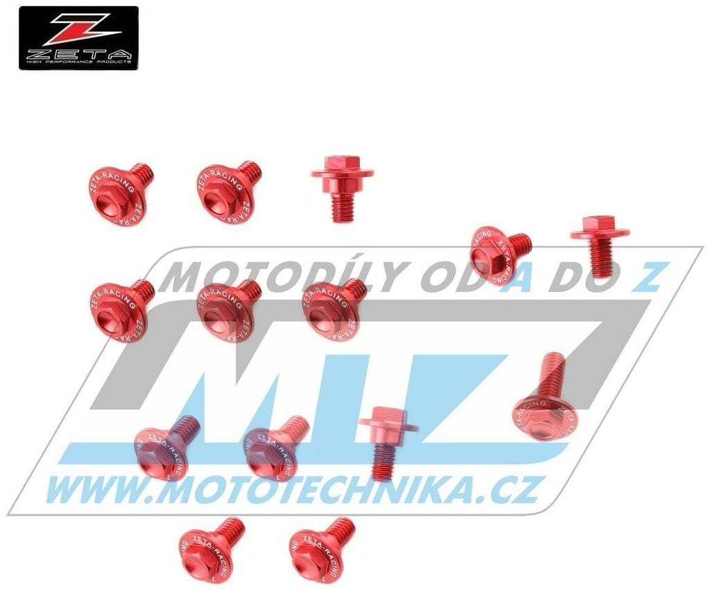 Obrázek produktu Sada šroubů na plasty - ZETA ZE88-5142 - Honda CRF250L+CRF250M / 12-20 - červené