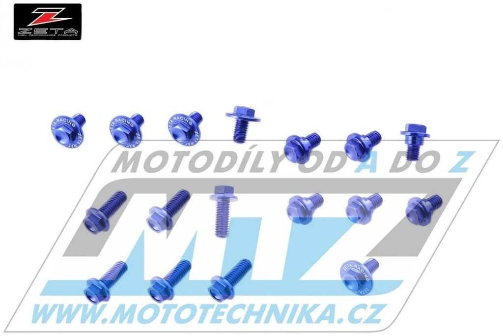 Obrázek produktu Sada šroubů na plasty - ZETA ZE88-5446 - Suzuki RMZ250 / 10-18 + RMZ450 / 11-17 - modrá ZE885446