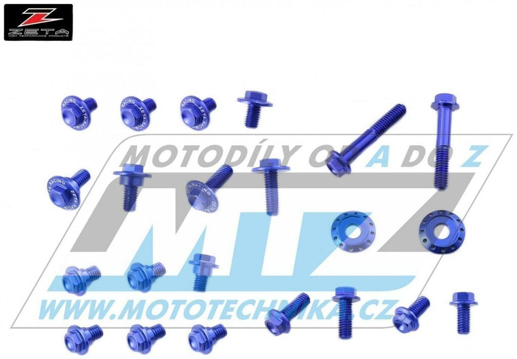 Obrázek produktu Sada šroubů na plasty - ZETA ZE88-5456 - Suzuki RMZ450 / 18-22 + RMZ250 / 19-22 - modrá