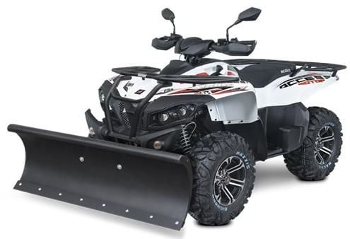 Obrázek produktu Plastová radlice na sníh pro čtyřkolky a UTV - SHARK - 152cm, černá včetně montážní sady