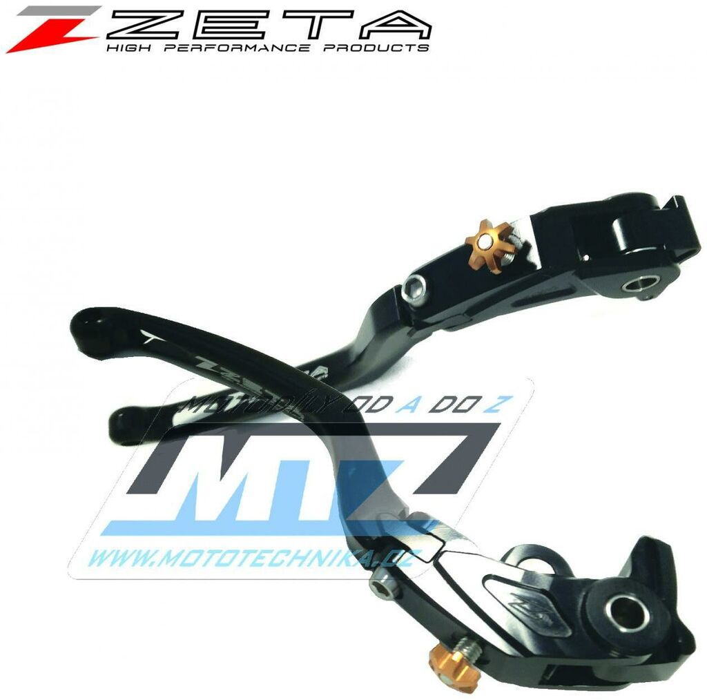 Obrázek produktu Páčka brzdy výklopná ZETA-PILOT (závodní provedení černá) - ZETA ZS61-1635 - Yamaha YZF-R1+YZF-R1M+YZF-R1S / 15-18 + YZF-R6 / 17-18 ZS611635