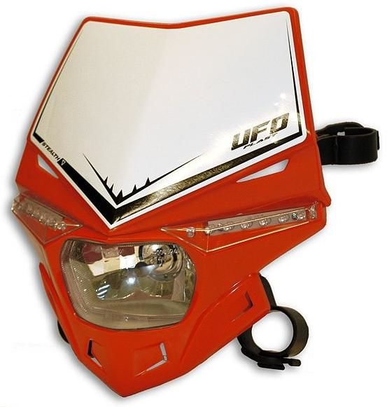 Obrázek produktu Maska přední se světlem Ufo Stealth červené UF1715-04