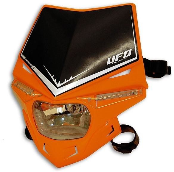 Obrázek produktu Maska přední se světlem Ufo Stealth oranžové UF1715-07