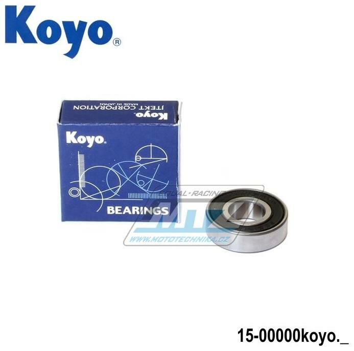 Obrázek produktu Ložisko 6001-2RS (rozměry: 12x28x8 mm) Koyo (15-00000koyo) 15-00000KOYO
