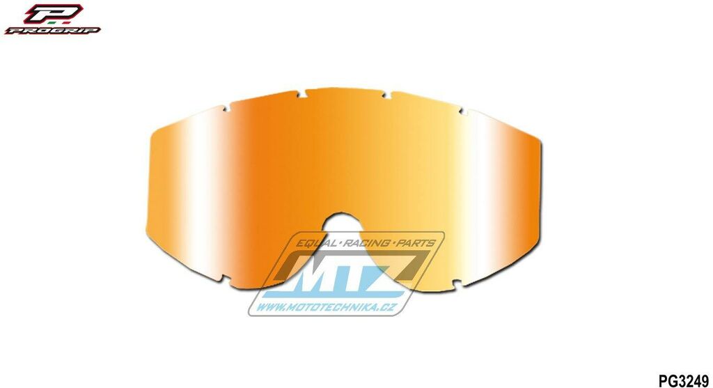 Obrázek produktu Sklo do brýlí Progrip 3249 Orange Multi-Layered Mirrored Lens - oranžové, zrcadlové, multicolor PG3249
