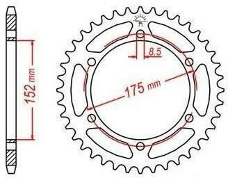 Obrázek produktu JT SPROCKETS Ocelové standardní zadní kolo 839 - 428 JTR839.57