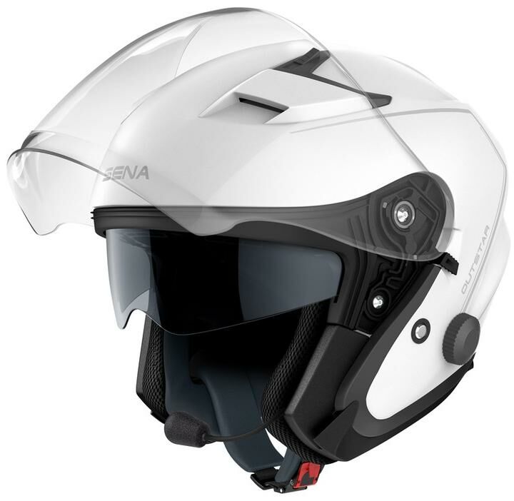 Obrázek produktu přilba s headsetem Outstar, SENA (lesklá bílá) OUTSTAR-GW00