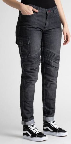 Obrázek produktu Dámské moto kalhoty BROGER OHIO jeans washed black MCF_13140