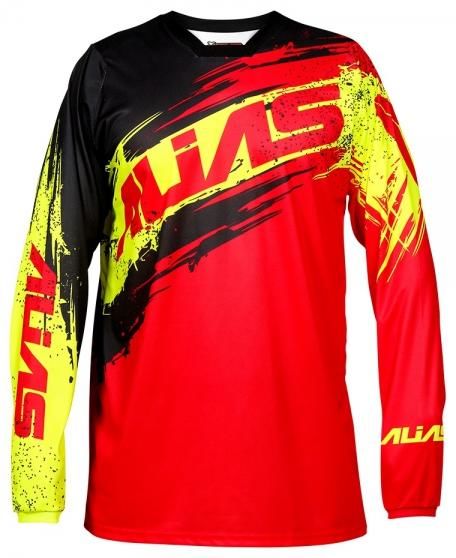 Obrázek produktu Dětský motokrosový dres ALIAS MX A2 BRUSHED červeno/černý 2536-296