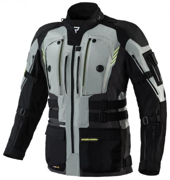 Obrázek produktu Moto bunda REBELHORN PATROL šedo/černo/fluo žlutá MCF_12740