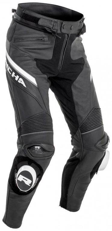 Obrázek produktu Moto kalhoty RICHA VIPER 2 STREET bílo/černé kožené zkrácené MCF_14545