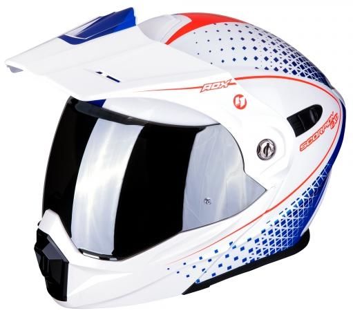 Obrázek produktu Moto přilba SCORPION ADX-1 HORIZON bílo/červeno/modrá MCF_11803