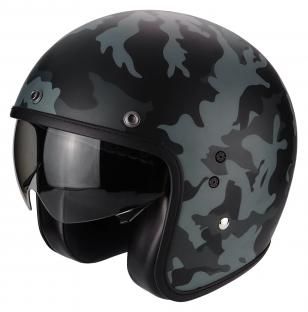 Obrázek produktu Moto přilba SCORPION BELFAST MISSION černo/šedá matná MCF_9347