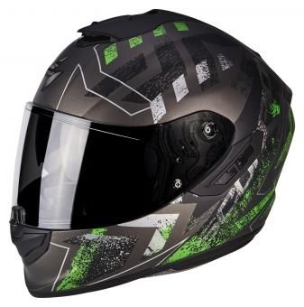Obrázek produktu Moto přilba SCORPION EXO-1400 AIR PICTA matná stříbrno/zelená MCF_10160