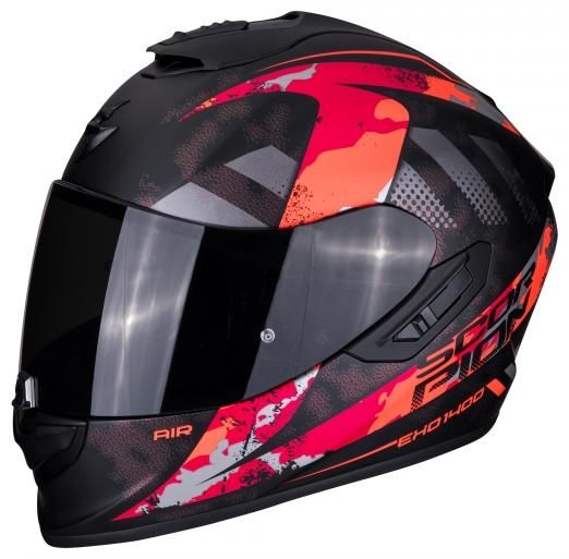 Obrázek produktu Moto přilba SCORPION EXO-1400 AIR SYLEX matná černo/červená MCF_11766