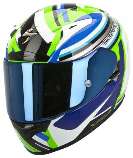 Obrázek produktu Moto přilba SCORPION EXO-2000 EVO AIR AVENGER neonově zeleno/modrá MCF_7302