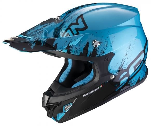 Obrázek produktu Moto přilba SCORPION VX-21 AIR MUDIRT černo/modrá MCF_9338