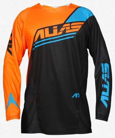Obrázek produktu Motokrosový dres ALIAS MX A1 ANALOGUE černo/neonově oranžový 2163-374