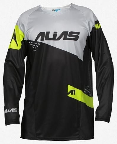 Obrázek produktu Motokrosový dres ALIAS MX A1 STANDARD černo/šedý 2162-326 MCF_9235