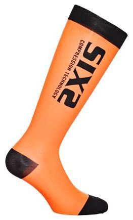 Obrázek produktu SIXS RS kompresní podkolenky černá/oranžová, RS-13