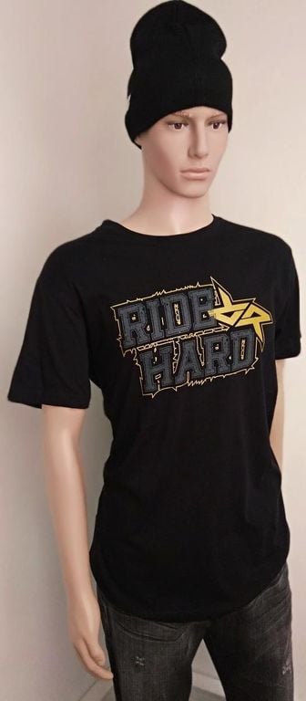 Obrázek produktu Tričko RIDE HARD černá/zlatá RR-RH06