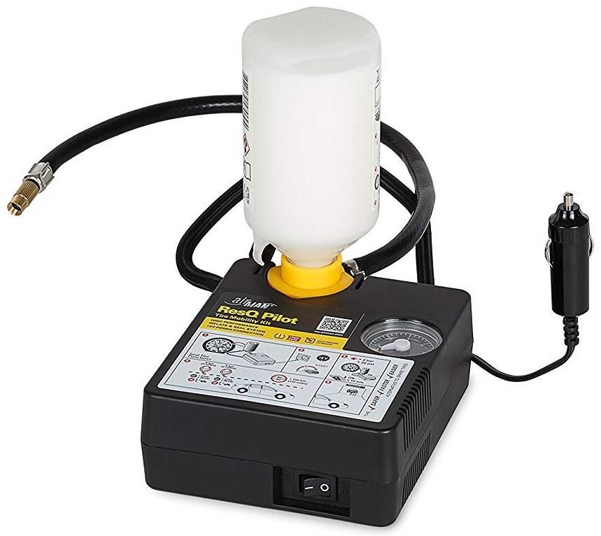 AirMan ResQ Pilot 12V Compressor + 300 ml Tire Sealant Tire Mobility