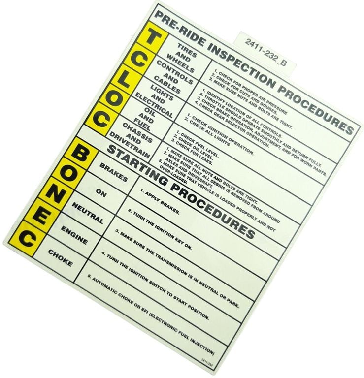 Obrázek produktu DECAL, WARNING-TCLOC (HDX) 2411-232