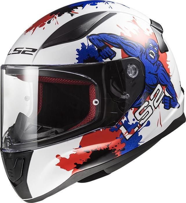 Obrázek produktu LS2 FF353 RAPID MINI MONSTER WHITE BLUE (10353J2026) 10353J2026