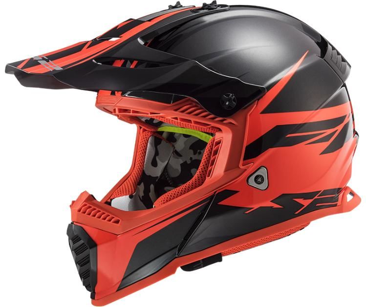 Obrázek produktu LS2 MX437 FAST EVO ROAR MATT BLACK RED 404373232-MASTER