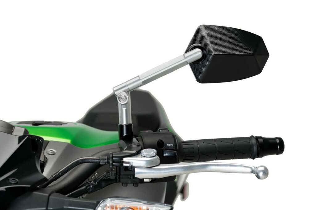 Obrázek produktu Zpětné zrcátko PUIG GT.1 019DN eloxovaný hliník / černá levý 019DN