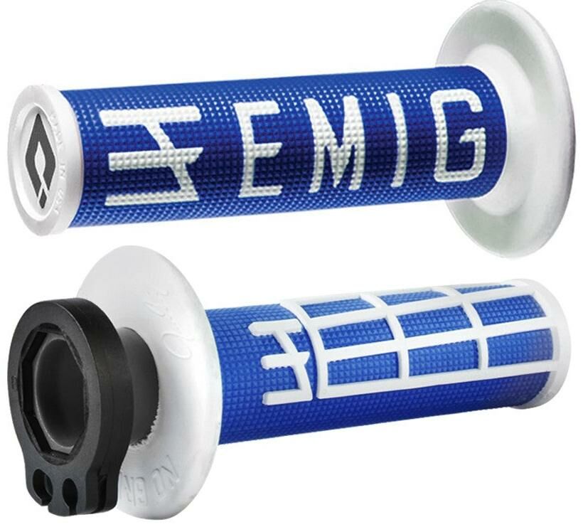 Obrázek produktu ODI GRIPS MX Lock-on v2 EMIG 4-Stroke Blue/White (H36EMUW) H36EMUW