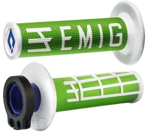 Obrázek produktu ODI GRIPS MX Lock-on v2 EMIG 4-Stroke Green/White (H34EMNW) H34EMNW