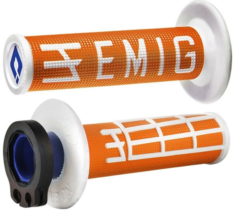 Obrázek produktu ODI GRIPS MX Lock-on v2 EMIG 4-Stroke Orange/White (H36EMOW) H36EMOW