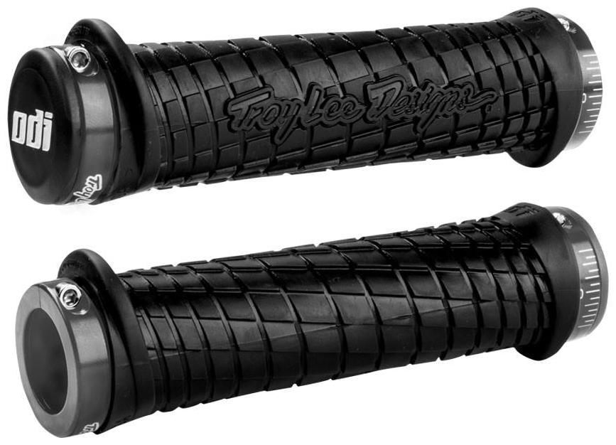 Obrázek produktu ODI GRIPS Troy Lee Designs Signature ATV Lock-On Bonus Pack Black w/Grey Clamps J30TLB-G