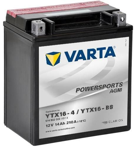 Obrázek produktu Varta 12V/14Ah moto (YTX16-4/YTX16-BS) V5149020223104