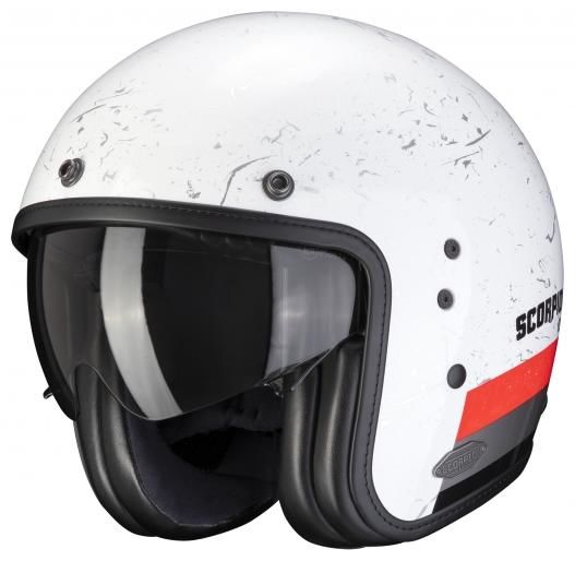 Obrázek produktu Moto přilba SCORPION BELFAST SHIFT bílo/neonově červená MCF_14871