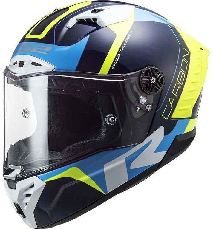 Obrázek produktu LS2 FF805 THUNDER C RACING1 GL.BLUE H-V YELLOW 108058026-MASTER