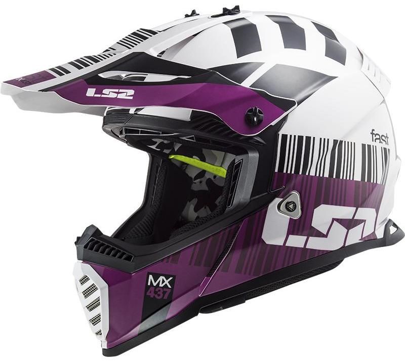 Obrázek produktu LS2 MX437 FAST EVO XCODE GLOSS WHITE VIOLET 404373775-MASTER