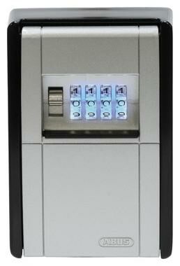 Obrázek produktu univerzální schránka na klíče se 4 místným kódem KeyGarage LED (rozměry 80 x 45 x 120 mm), ABUS 4003318838545