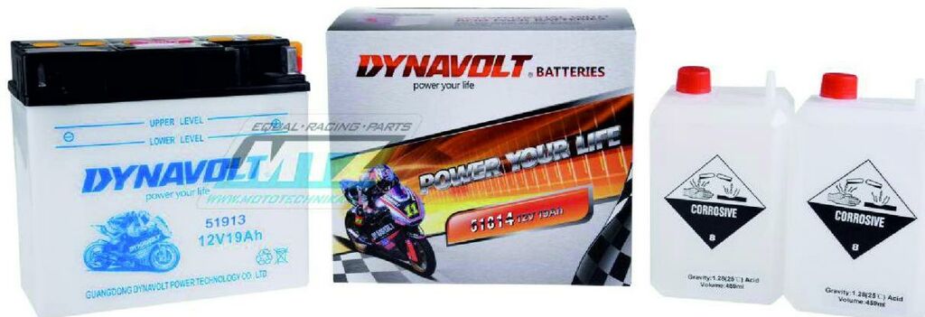 Obrázek produktu Baterie (akumulátor motocyklový) 51913 (12V-19Ah) (51913) B-51913