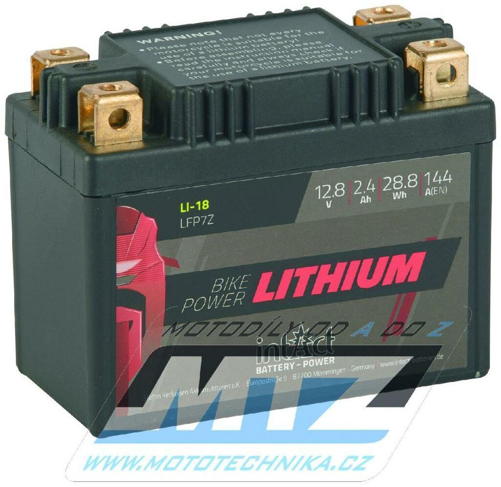 Obrázek produktu Baterie (akumulátor motocyklový) LFP7Z (12,8V-2,4Ah) Lithium LiFePO4 B-LFP7Z