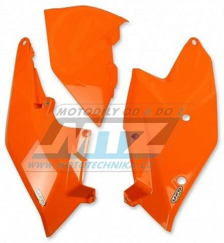 Obrázek produktu Bočnice + levý kryt air-boxu KTM 125SX+150SX / 16-18 + 250SX / 17-18 + 250SXF+350SXF+450SXF / 16-18 + 125EXC+250EXC+300EXC / 17-19 + 250EXCF+350EXCF+450EXC+500EXC / 17-19 - barva oranžová UF4062-07